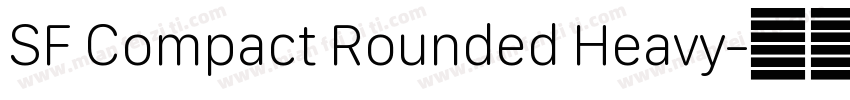 SF Compact Rounded Heavy字体转换